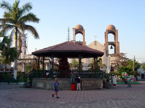 Matthew dances in the town square
